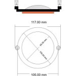 Sc Audio Replacment Diaphragm LP-0216 Titanium VC 72.2mm 8ohm